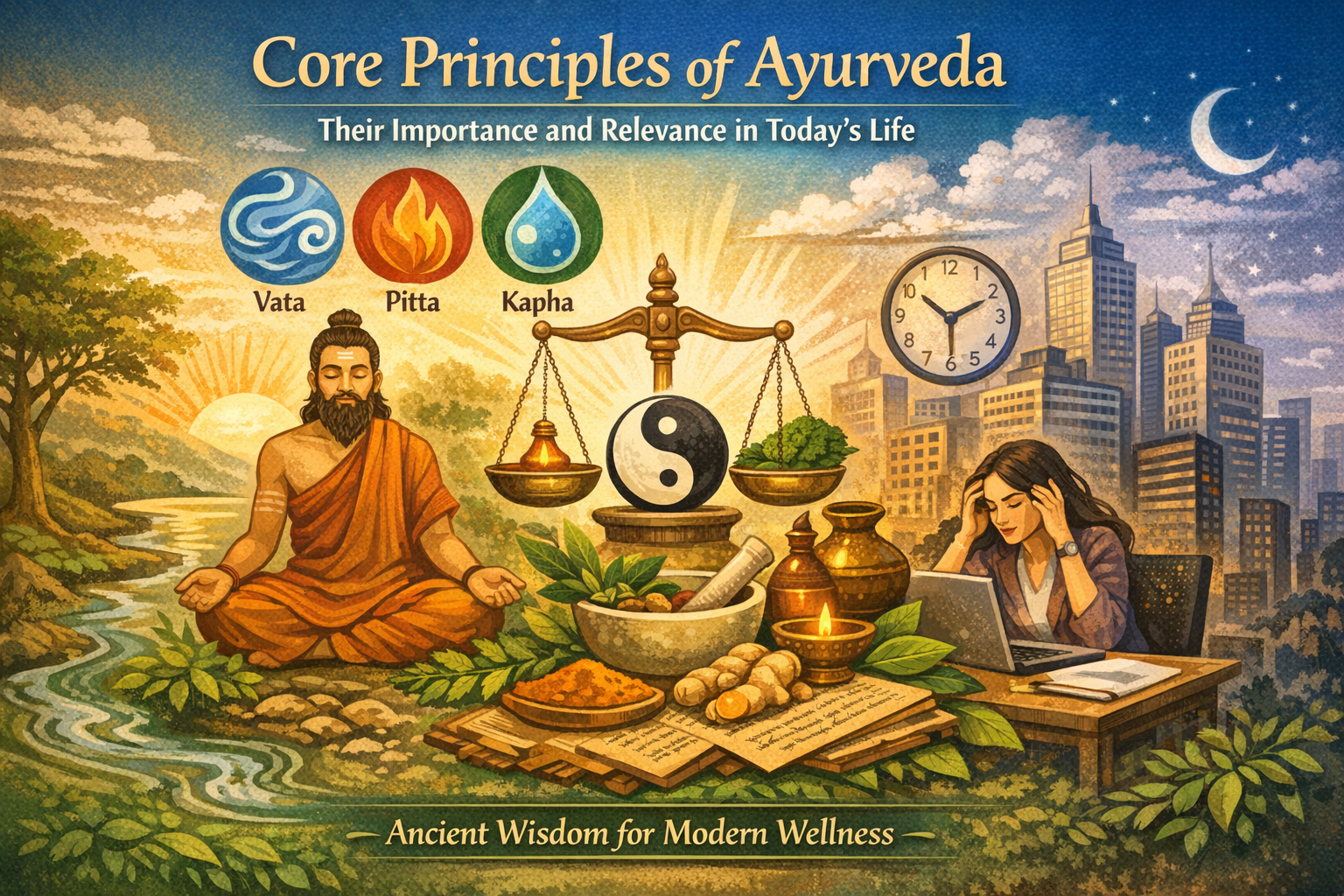 Core principles of Ayurveda modern life